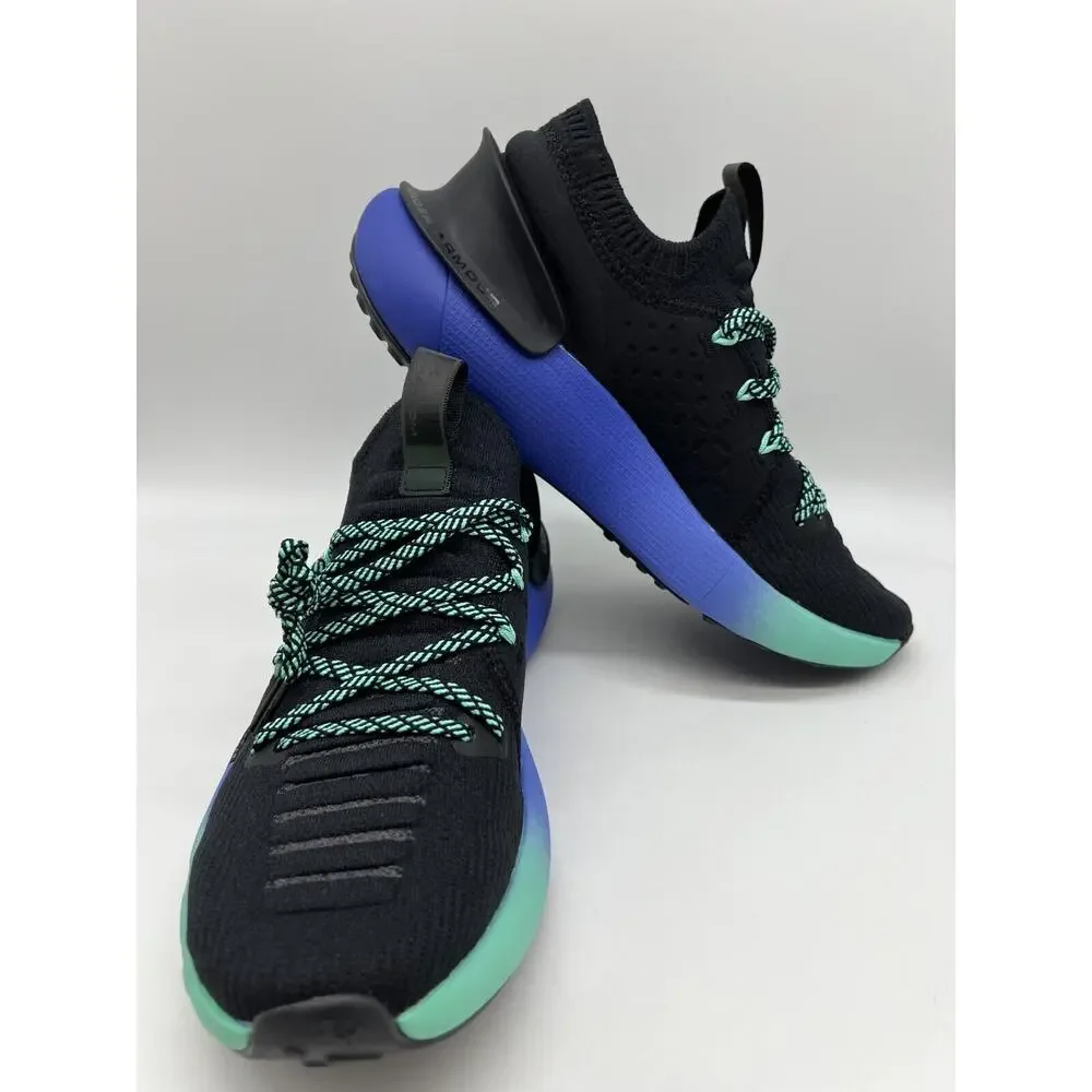 Under Armour HOVR Phantom 3 Running Shoes Black/Periwinkle 3026993-001 Men Sz 10